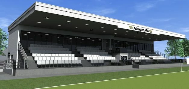 Artist Impression of new 250-seated stand with hospitality facilities