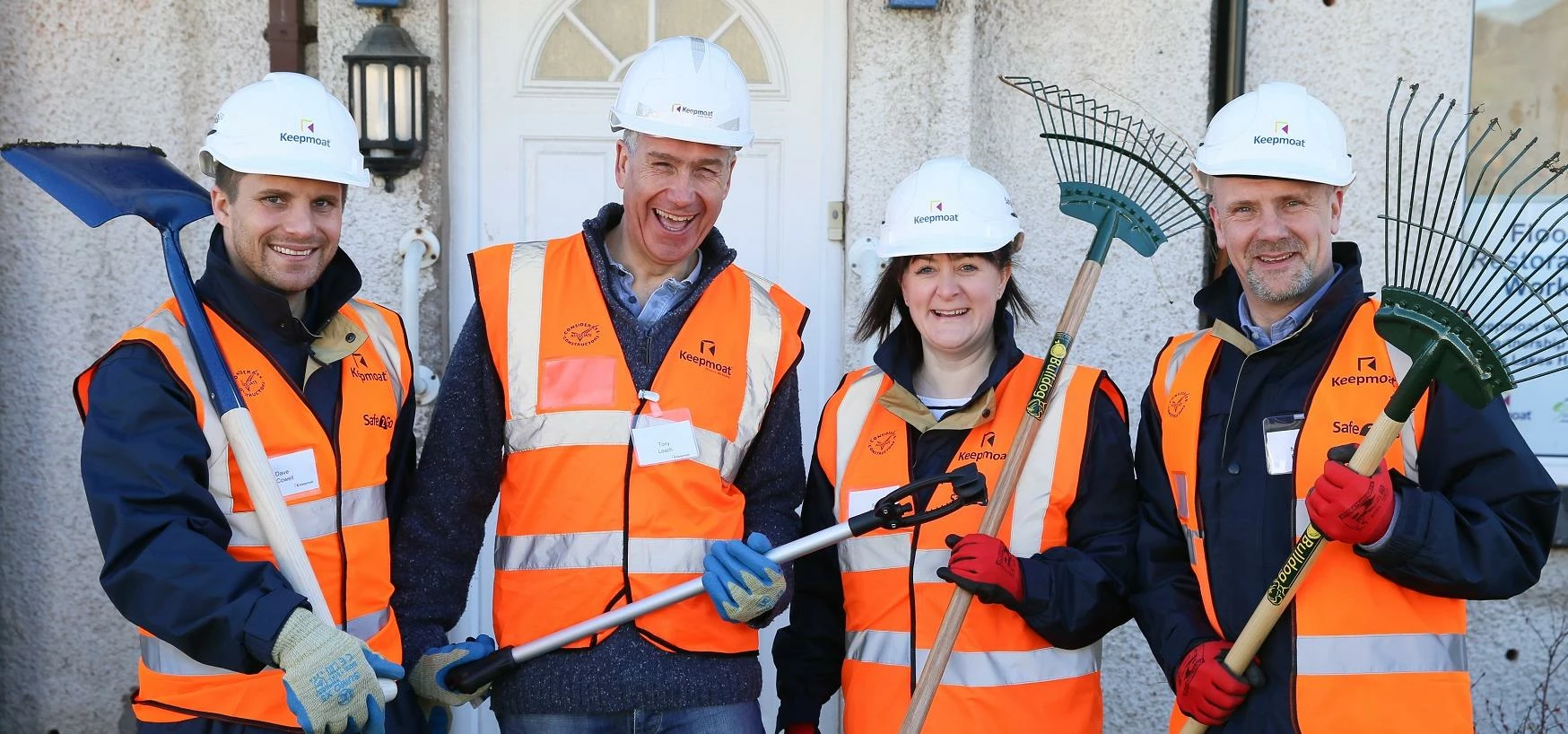 (L to R) – Dave Cowell (Training Manager), Tony Leach (SHEQ Director), Sara Sutton (Head of Learning