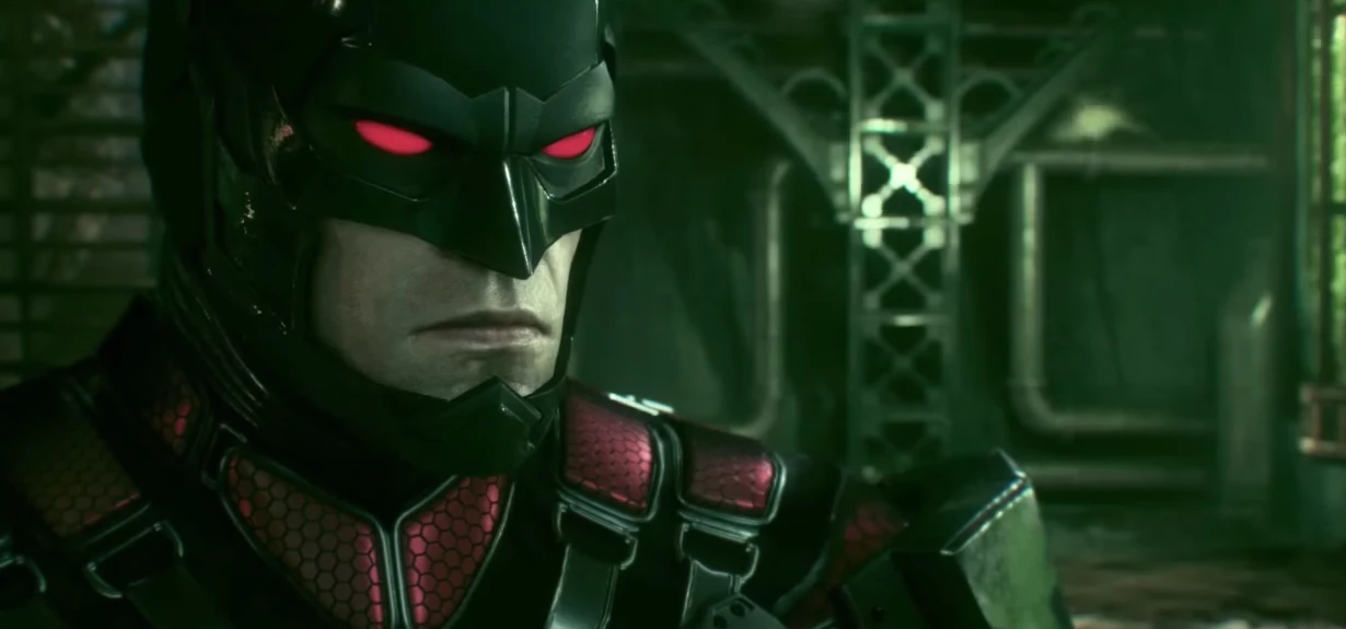 Image: A still from Batman: Arkham Knight (2015), developed by Rocksteady Studios and published by W
