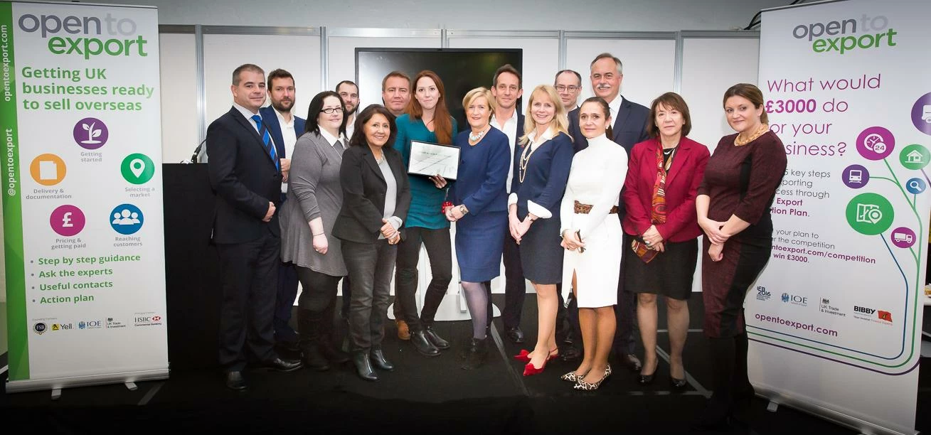 Broadening export horizons: the winner and finalists of Open to Export’s most recent competition.