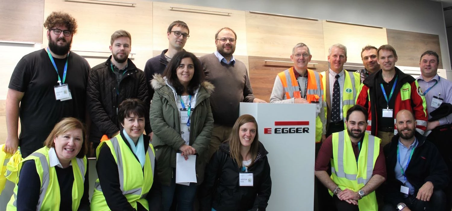PEFC  delegates in the EGGER design studio at Hexham