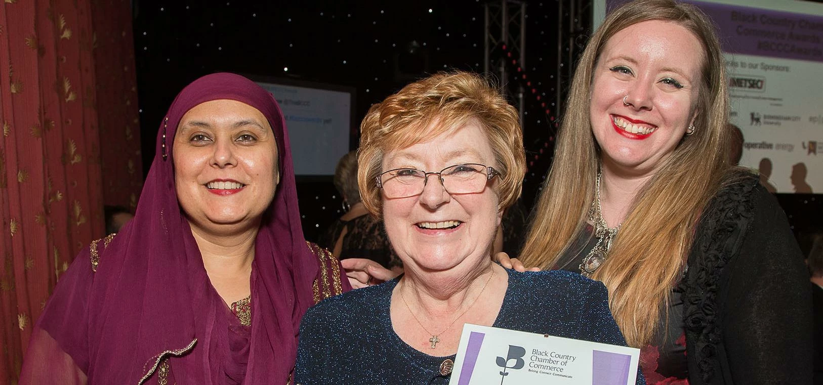 (l-r): Khatija Patel, Carol Goff and Emelye Westwood