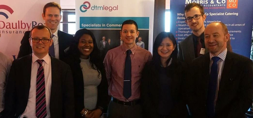L-R: Simon Read of Daulby Read, Ed Barnes and Fredrica Jarrett of DTM Legal, Nick Ting of Slowboat,
