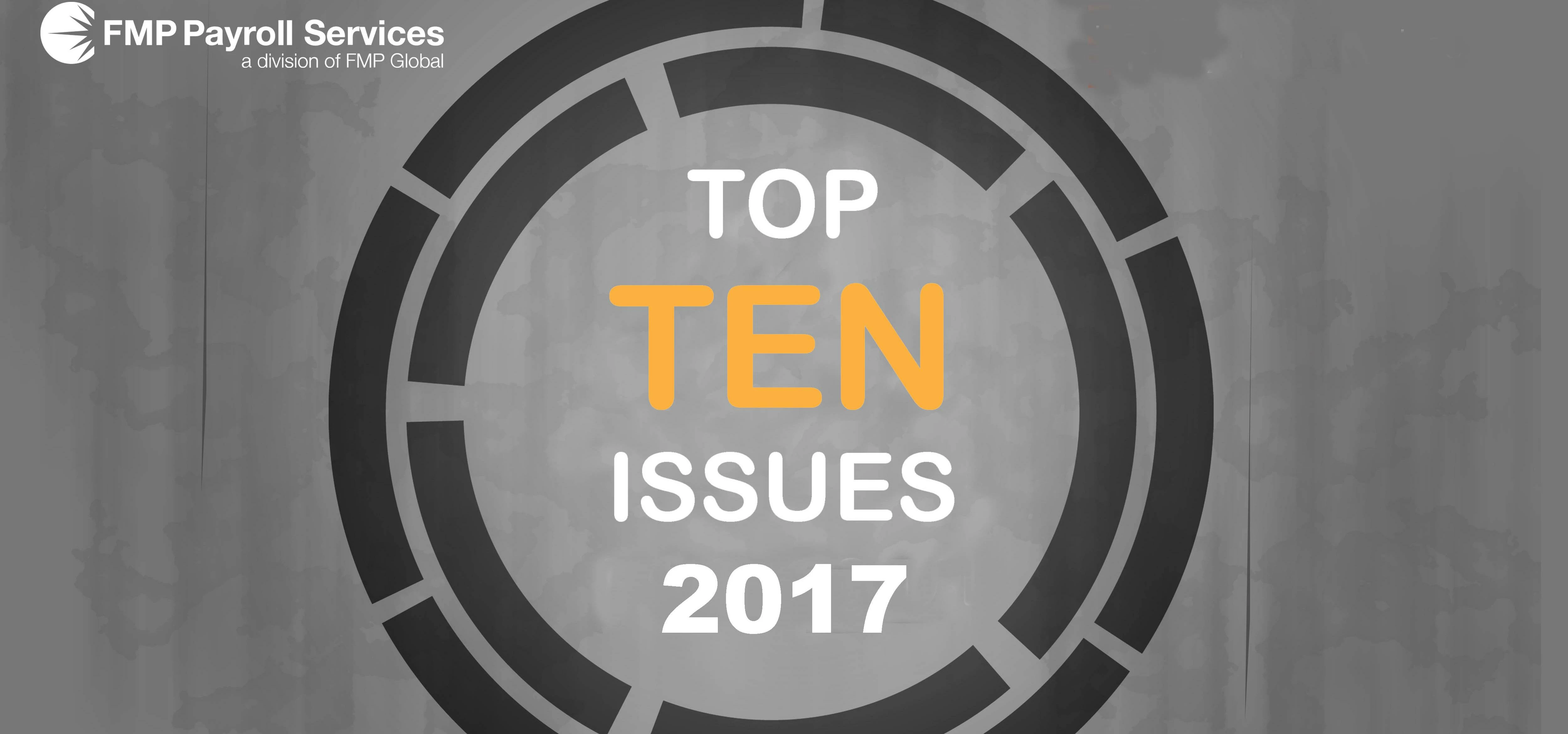 Top 10 Payroll Issues for 2017