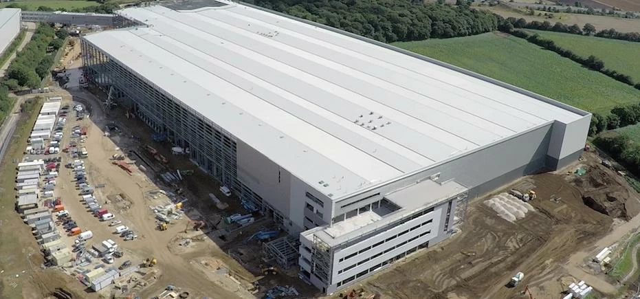 The Next warehouse taken from Adept’s UAV drone. 