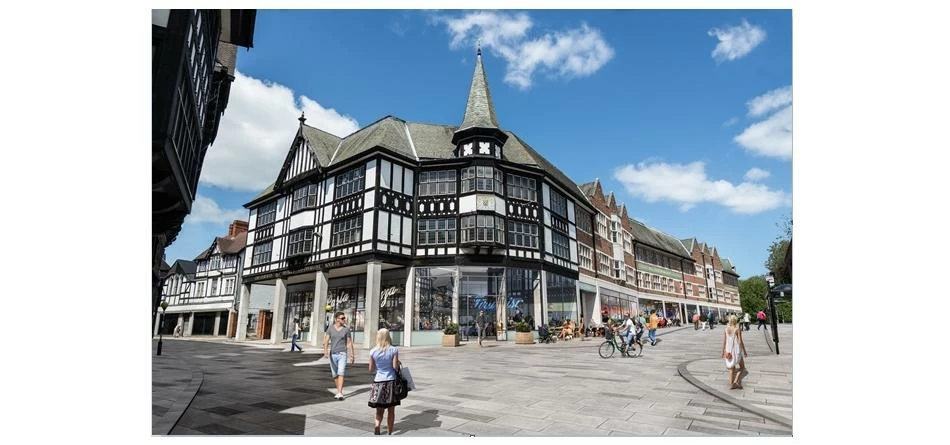 An artist's impression of the proposed redevelopment of the former Co-op department store in Chester