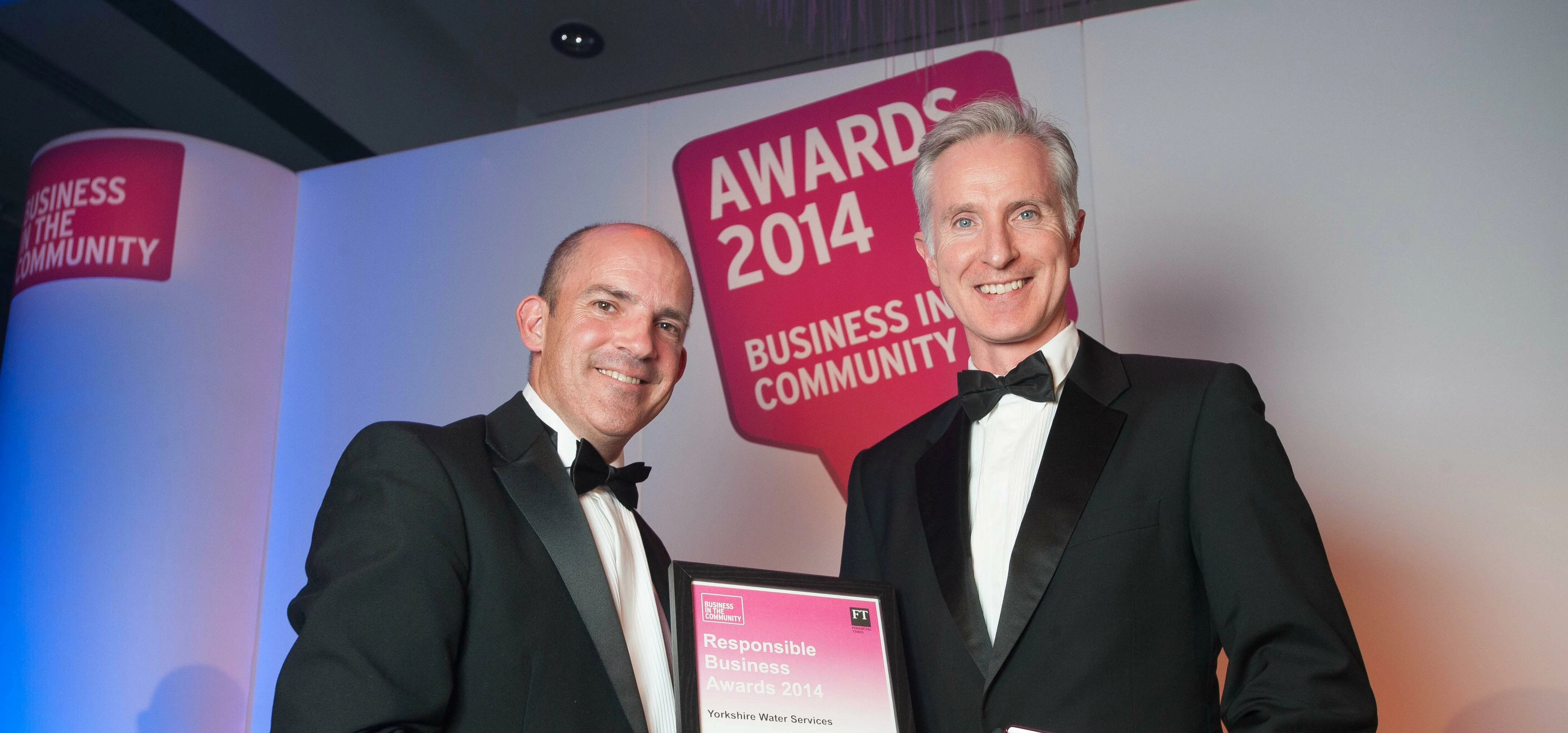 Richard Flint, CEO of Yorkshire Water at BITC Responsible Business Awards