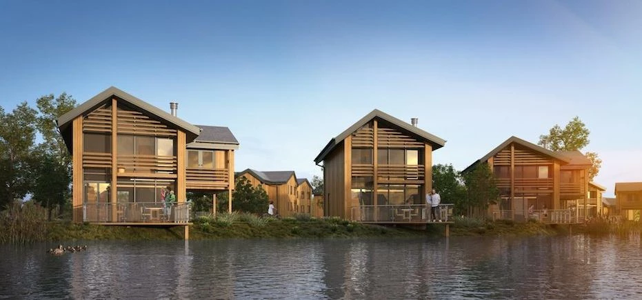 Artists impressions of the proposed £12m Forest Lakes development at Sutton on the Forest, North Yor