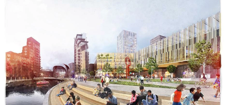Artist’s impressions of how the redeveloped Leeds Station could look.