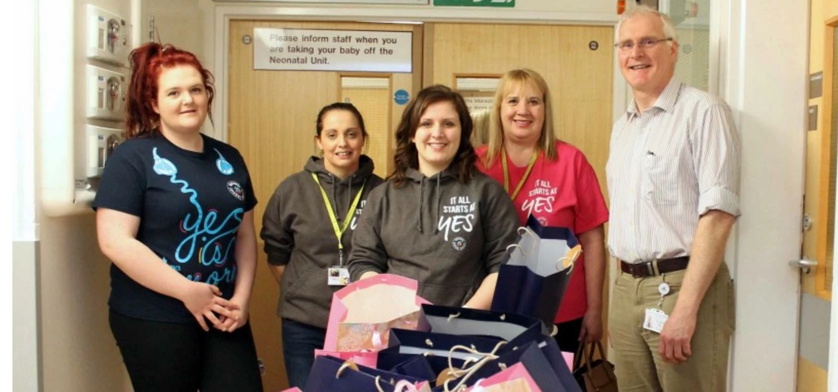 The National Citizen Service (NCS) group from east Durham created packs for parents of premature bab