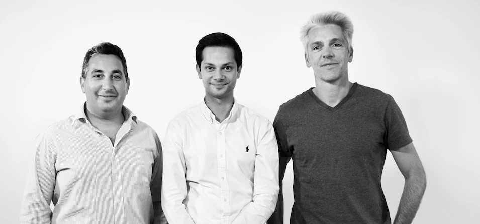 The Salary Finance team. (From left to right) Daniel Shakhani, Asesh Sarkar, Dan Cobley.