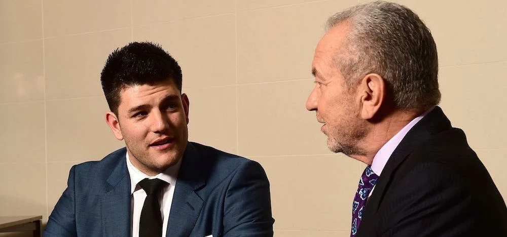Climb Online business partners Mark Wright and Lord Sugar.