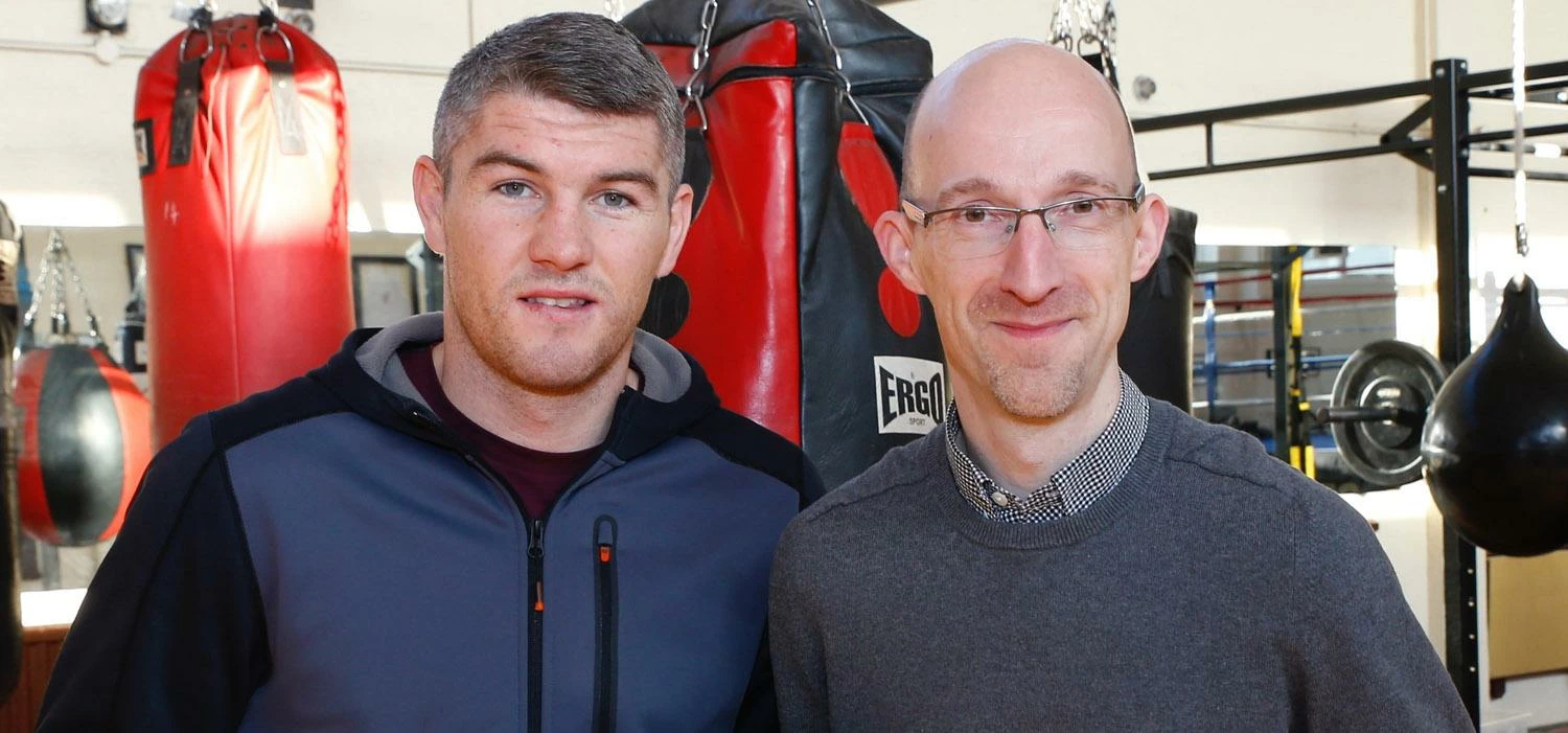 World champion boxer Liam Smith and Boxed Off founder Richard Clein