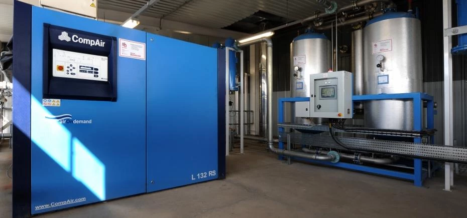 AFS designed and installed a new energy efficient compressed air system at Kinnerton Confectionery