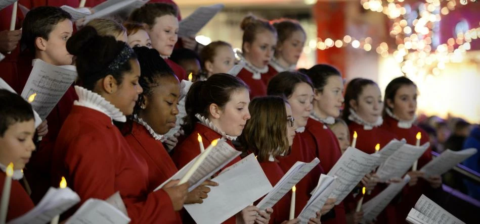 Carol singers spreading festive cheer