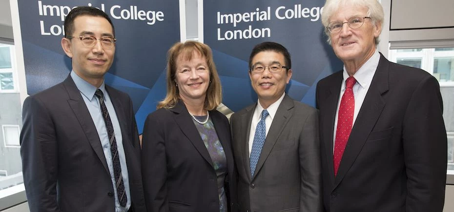 Dr Hu Zhanghong and Mr Yongbin Wang meet Imperial's President Professor Alice Gast and Professor Jef