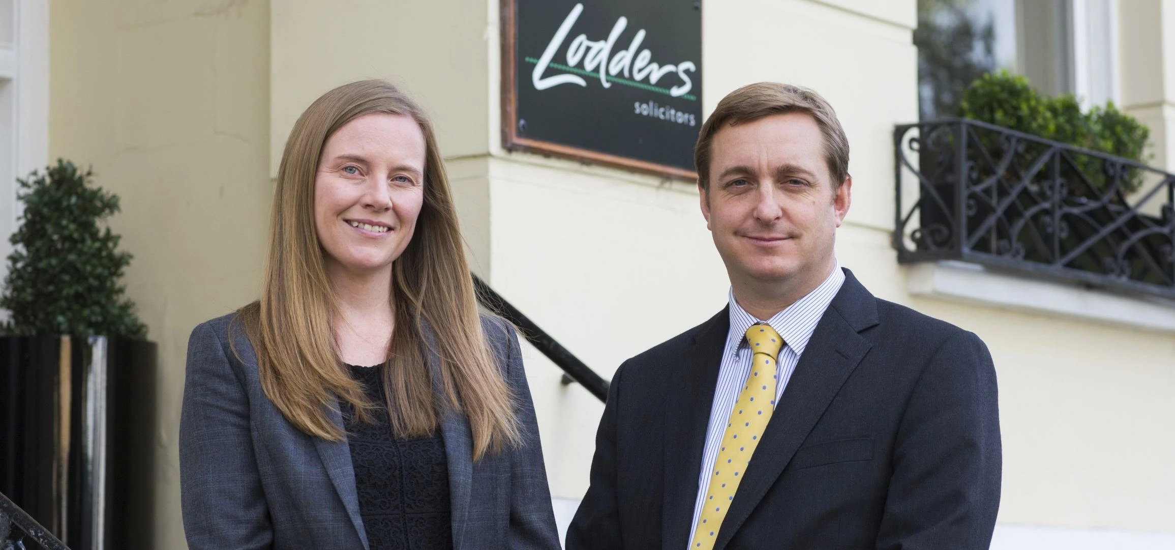 Wills, trusts, estates and probate legal specialist Jessica Beddows (left) with Paul Mourton, head o