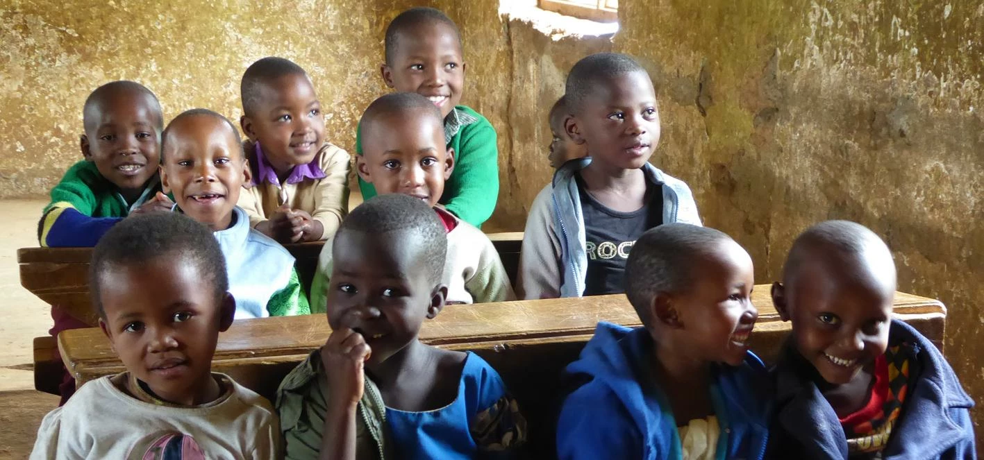 Children who will benefit from the Kibosho nursery that COCO hopes to build