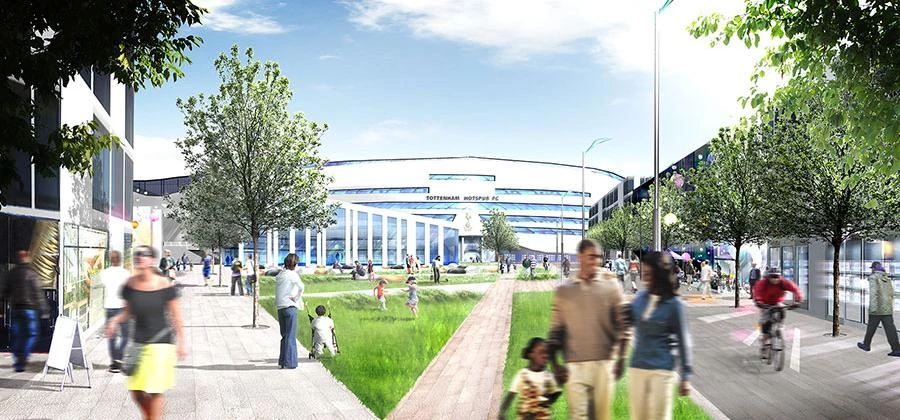 CGI of Tottenham's planned regeneration