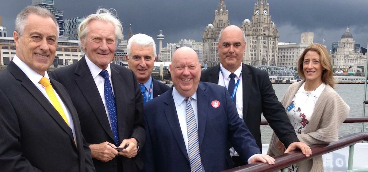 L-R: Lindsey Ashworth, Lord Heseltine, Max Steinberg, Joe Anderson, Ian Pollitt and Peel Group asset