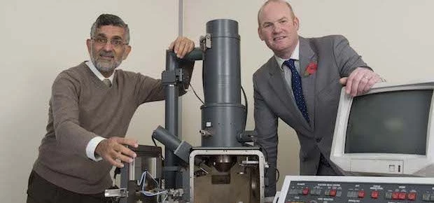 professor Mohammed El-Gomati  and Northminster Ltd development surveyor, Alastair Glll.