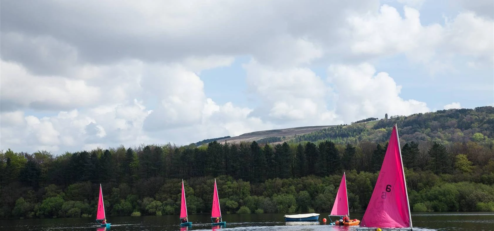 Sailing at The Anderton Centre in Rivington within easy reach of Manchester, Cheshire, Preston and B
