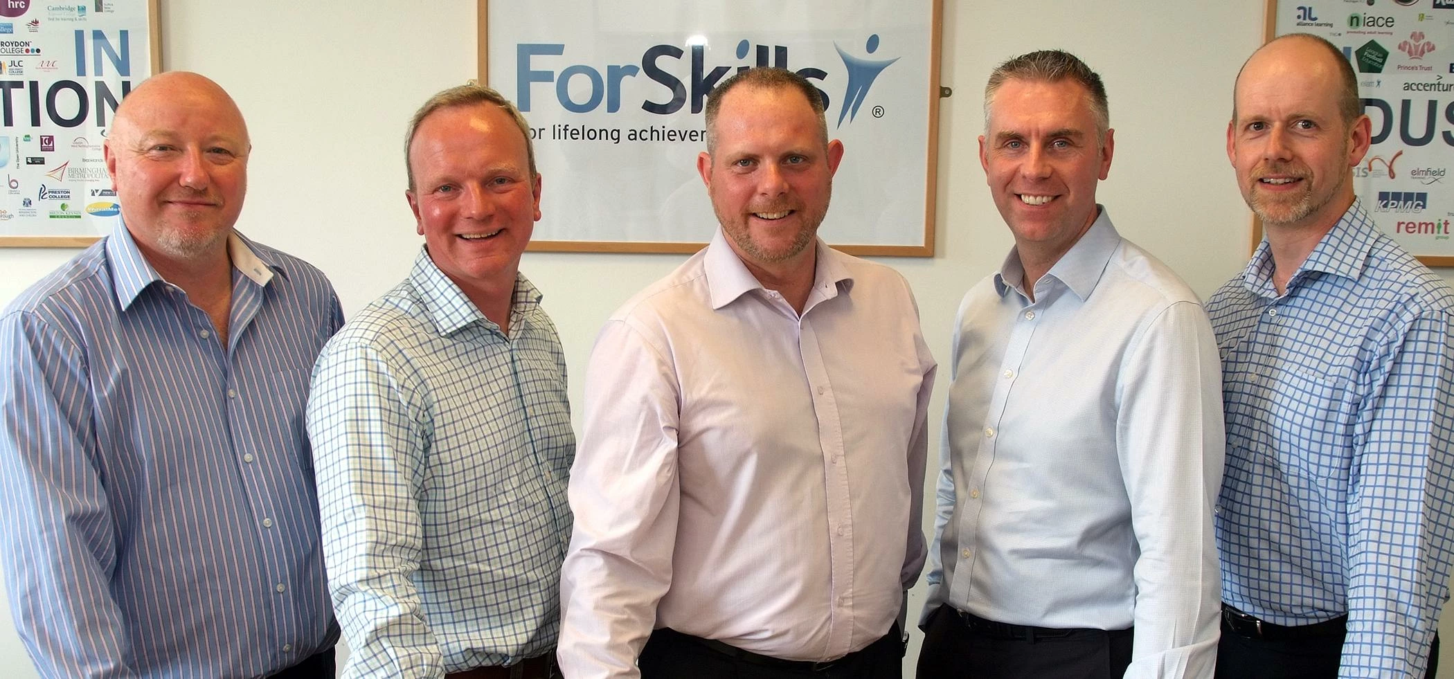 Left to right: Jonathan Wells, ForSkills Marketing Director; David Grailey, NCFE Chief Executive; My