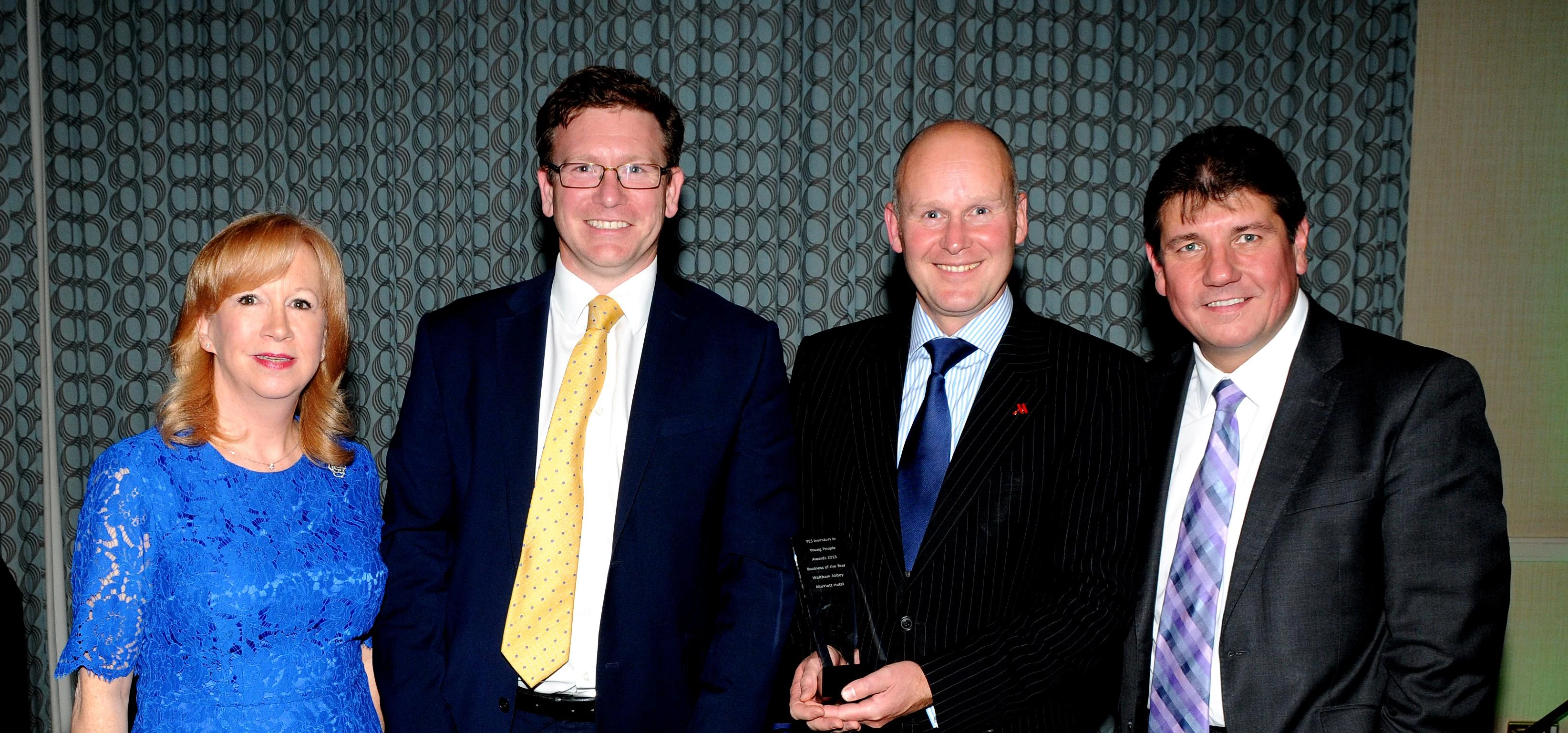 TEAM PRESENTED WITH INVESTORS IN YOUNG PEOPLE BUSINESS OF THE YEAR 2015 AWARD