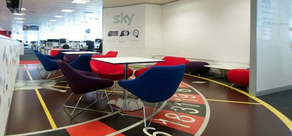 Inside Sky Betting and Gaming’s Leeds offices.