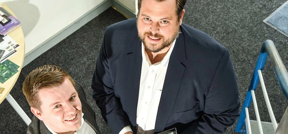 Yonder’s shareholders, executive director Nathan Evans (left) and managing director Rob Gill.