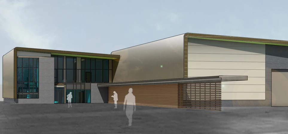 A CGI of the new facility