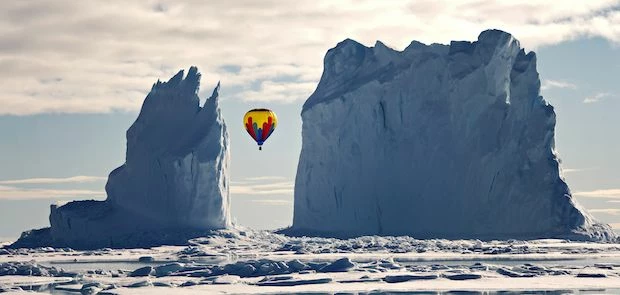 Hot air balloon over the arctic by Michelle Valberg.jpg