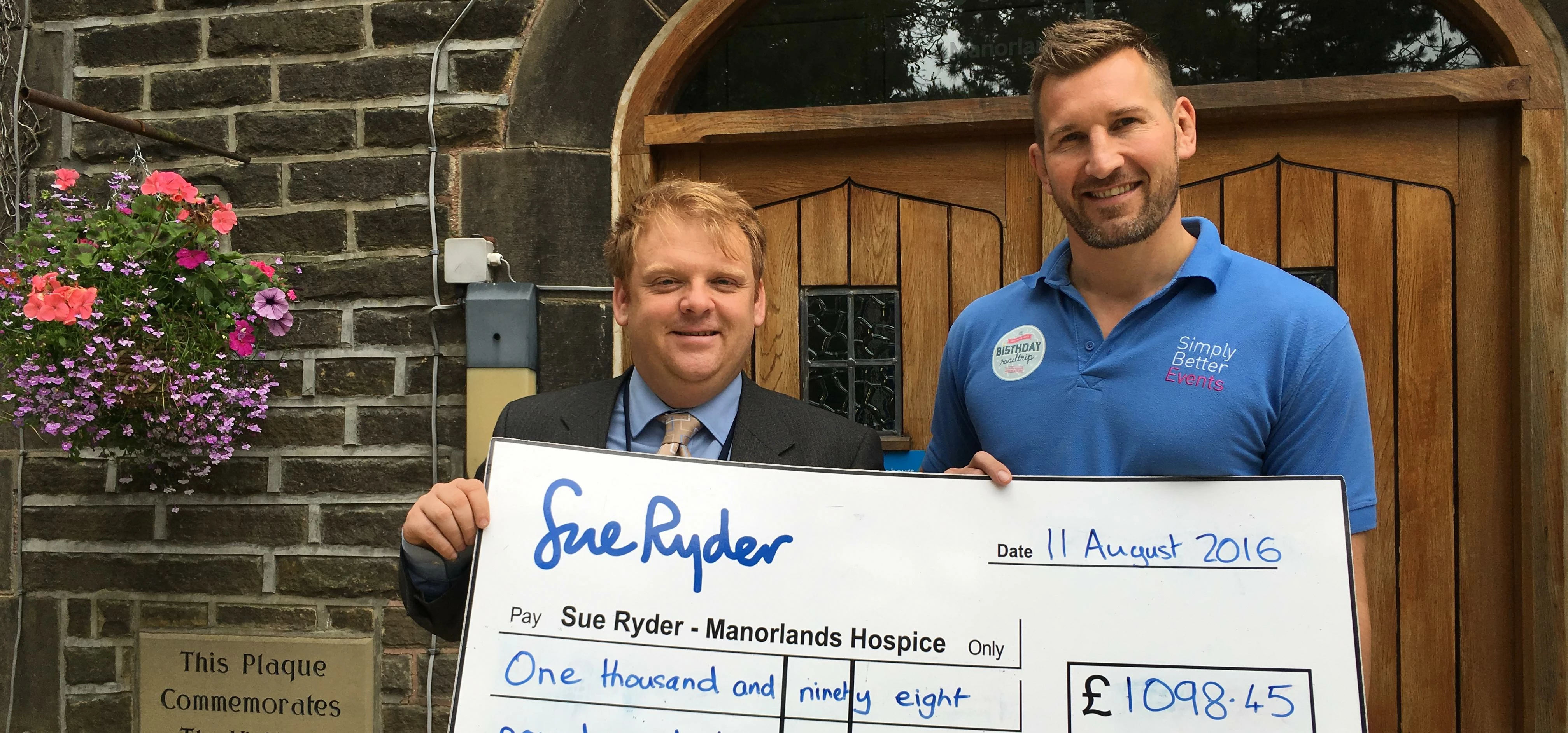 Andrew Wood, Sue Ryder Manorlands and Rob Woodhead, Simply Better Events