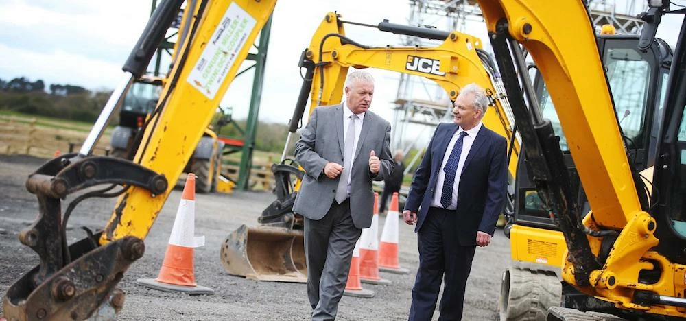 Ian Lavery MP (left) with entrepreneur Tony Rutherford