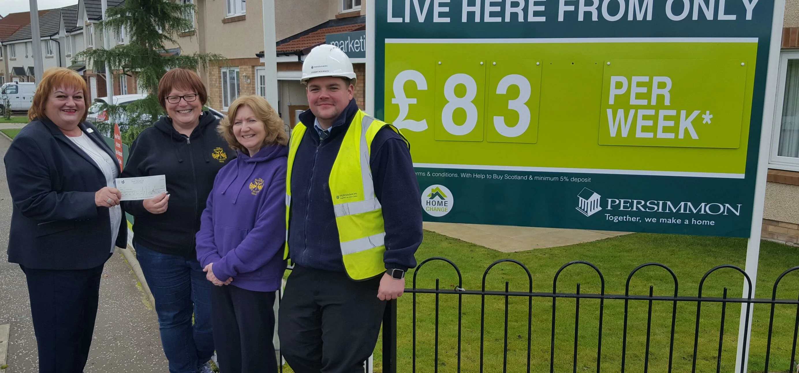 Pictured at the Ashridge site in Falkirk - Wendy Turner (Chair) and Kathryn Markey (Secretary) The B