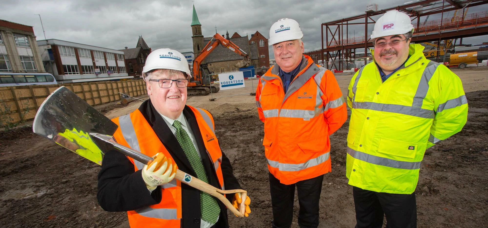 L-R: Councillor Cliff Morris, Martin Westgate and Adam Cunnington