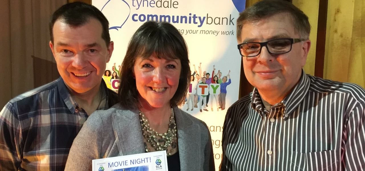 Guy Opperman MP with Lauren Langton and Bernie Kelly of SCA