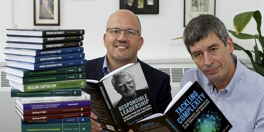 Ian Brown, Finance Yorkshire portfolio manager, and John Peters, chief executive of GSE Research an