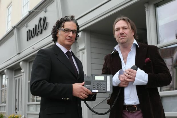 From L-R: Mike Odysseas, Managing Director of Odyssey Systems Ltd, with Marcus Bennett, Chief Propri