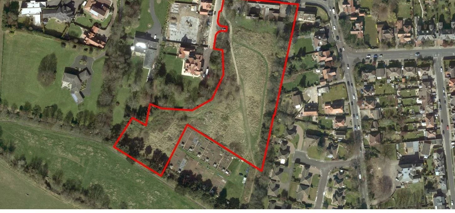 An aerial view of the Briarfields site