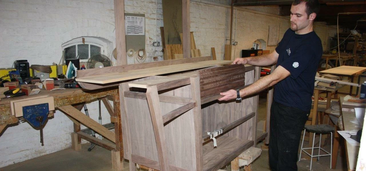 Andrew Ord of Treske who are making a special kitchen island for the Homebuilding and Renovation Sho