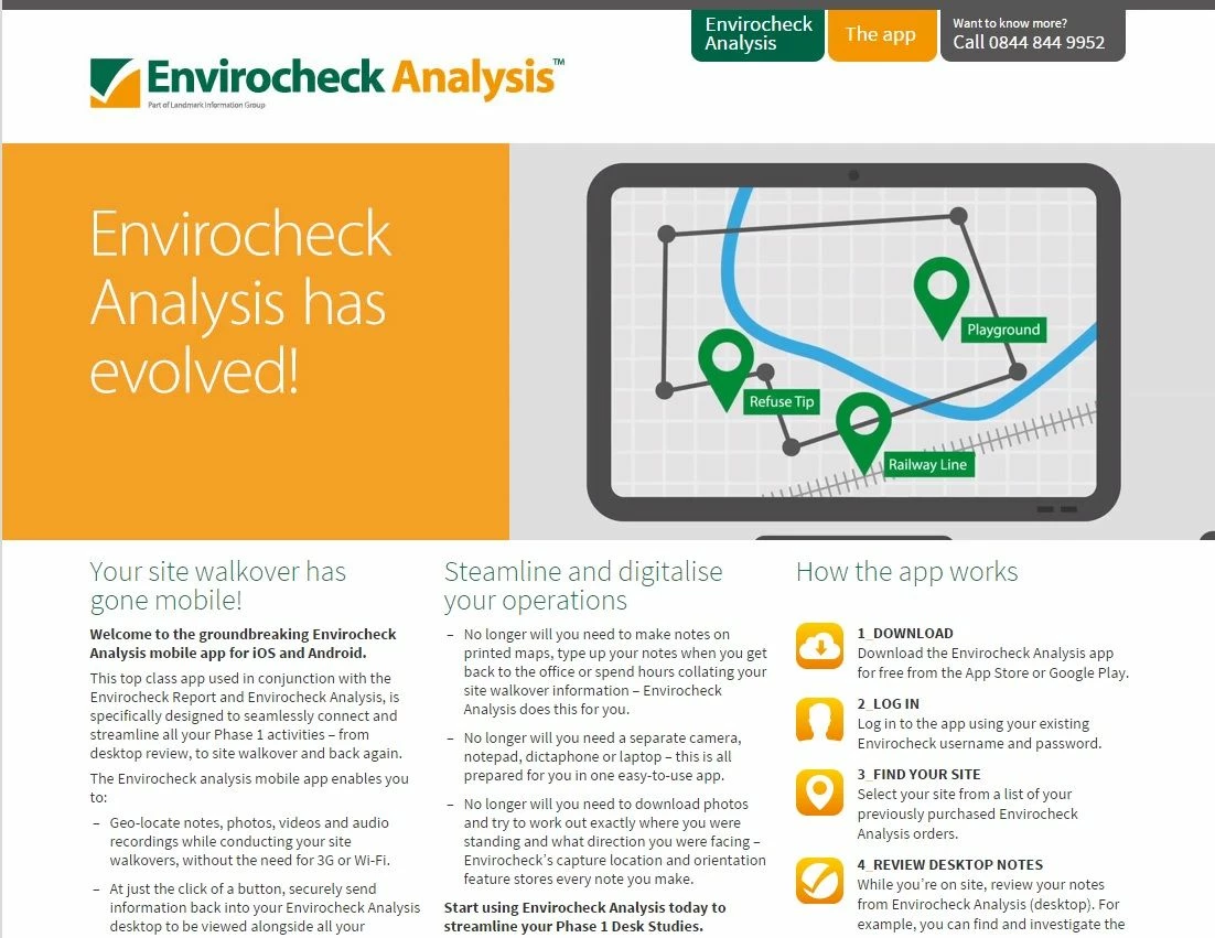 Envirocheck Analysis mobile app