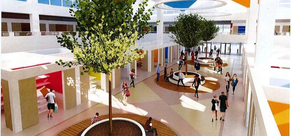 The new market atrium at St Johns