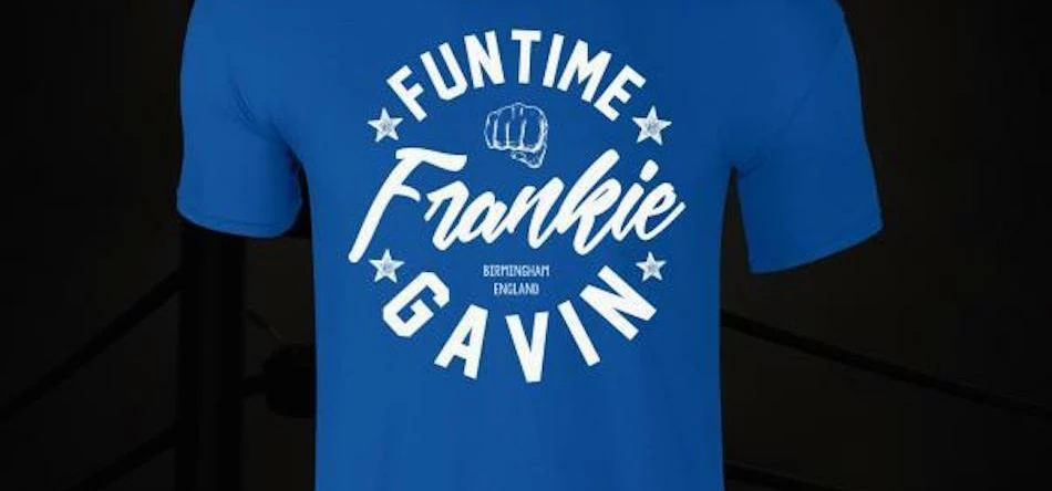 A Frankie Gavin t-shirt available from Eight Count Clothing