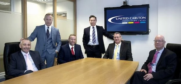 Left to right: John Watson, managing director Mark Bryce, sales director John Ellis, director Warren