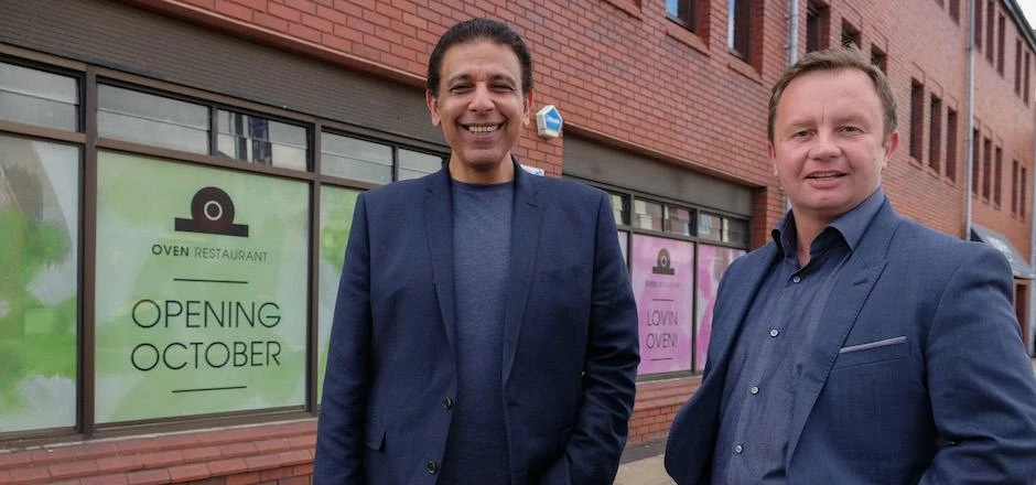Tarek Thoma, Oven owner, and Geoff Hogg, owner of Linthorpe Developments