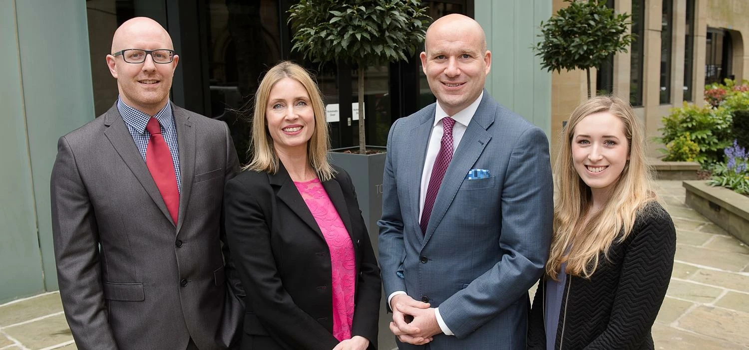 (L-R) Richard House, Charlotte Davison, Karl Hodson and Rhiannon Winfield of BTG Corporate Solutions