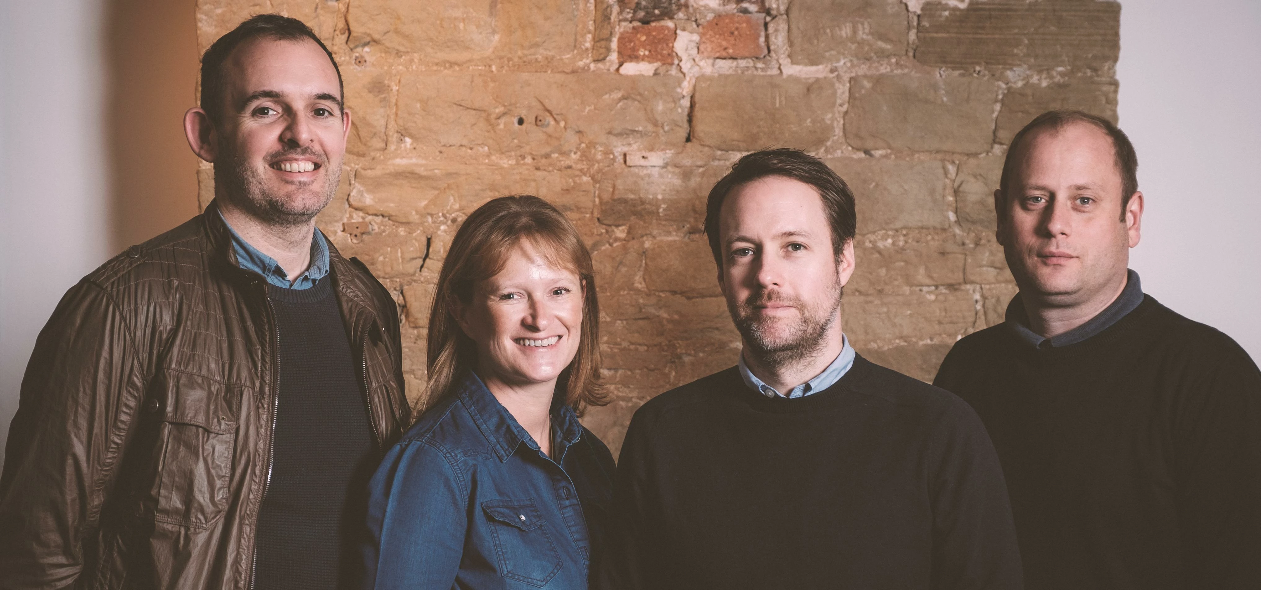 The Engine Room team: Mark Edwards, Lesley Gulliver, Darren Evans and Leo Parker