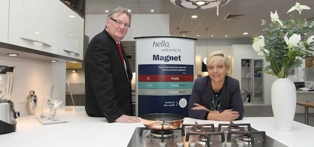 Tim Catterall, of Catterall and Co, with Magnet design consultant Imogen Barber