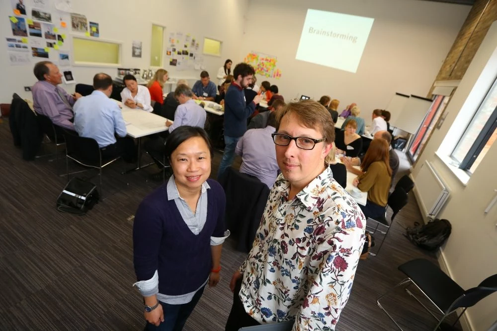 Mark Bailey and Dr Joyce Yee of Northumbria University, who facilitated Newcastle’s Open Ideas Day